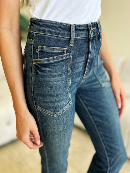Monty High Rise Patch Pocket Skinny Jeans - Driftwood Boutique