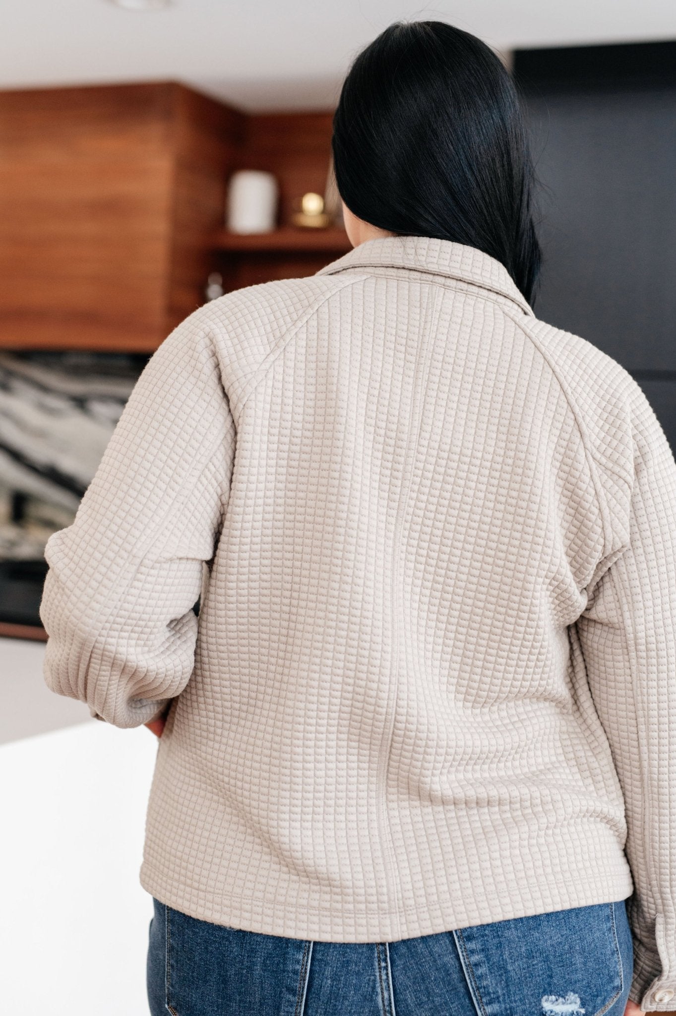 My Best Offer Quilted Texture Shacket - Driftwood Boutique