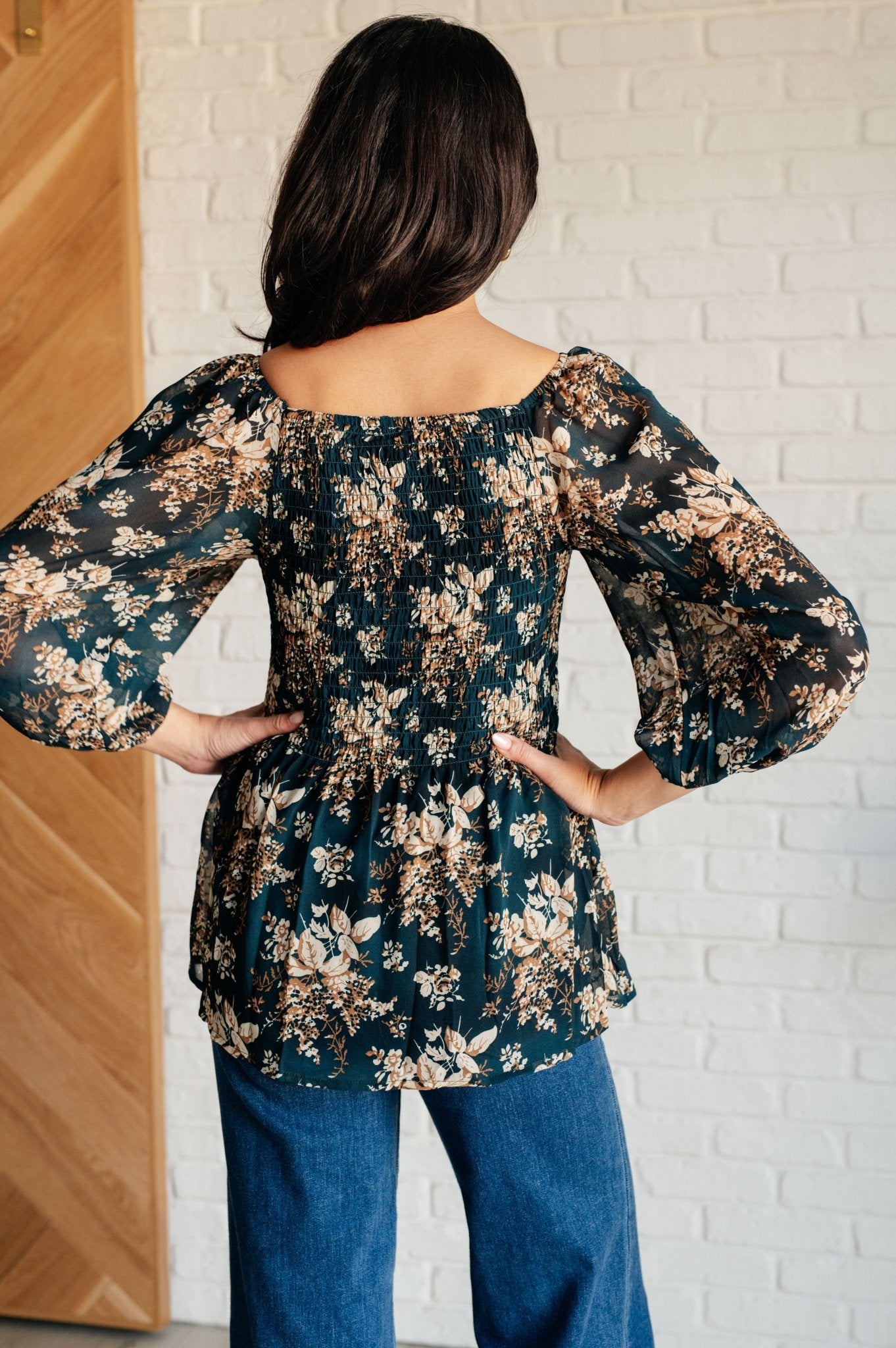 New Beginnings Square Neck Blouse - Driftwood Boutique