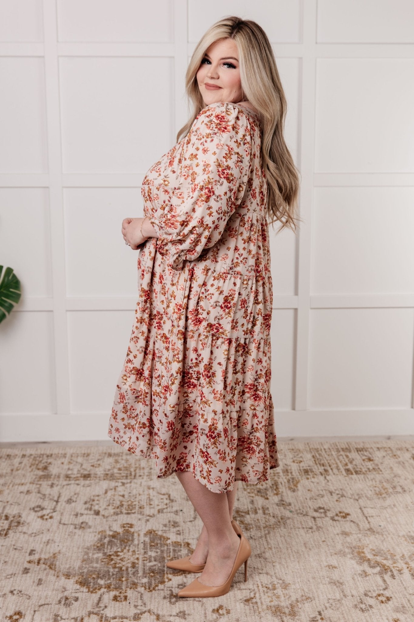 Next to You Balloon Sleeve Floral Dress - Driftwood Boutique