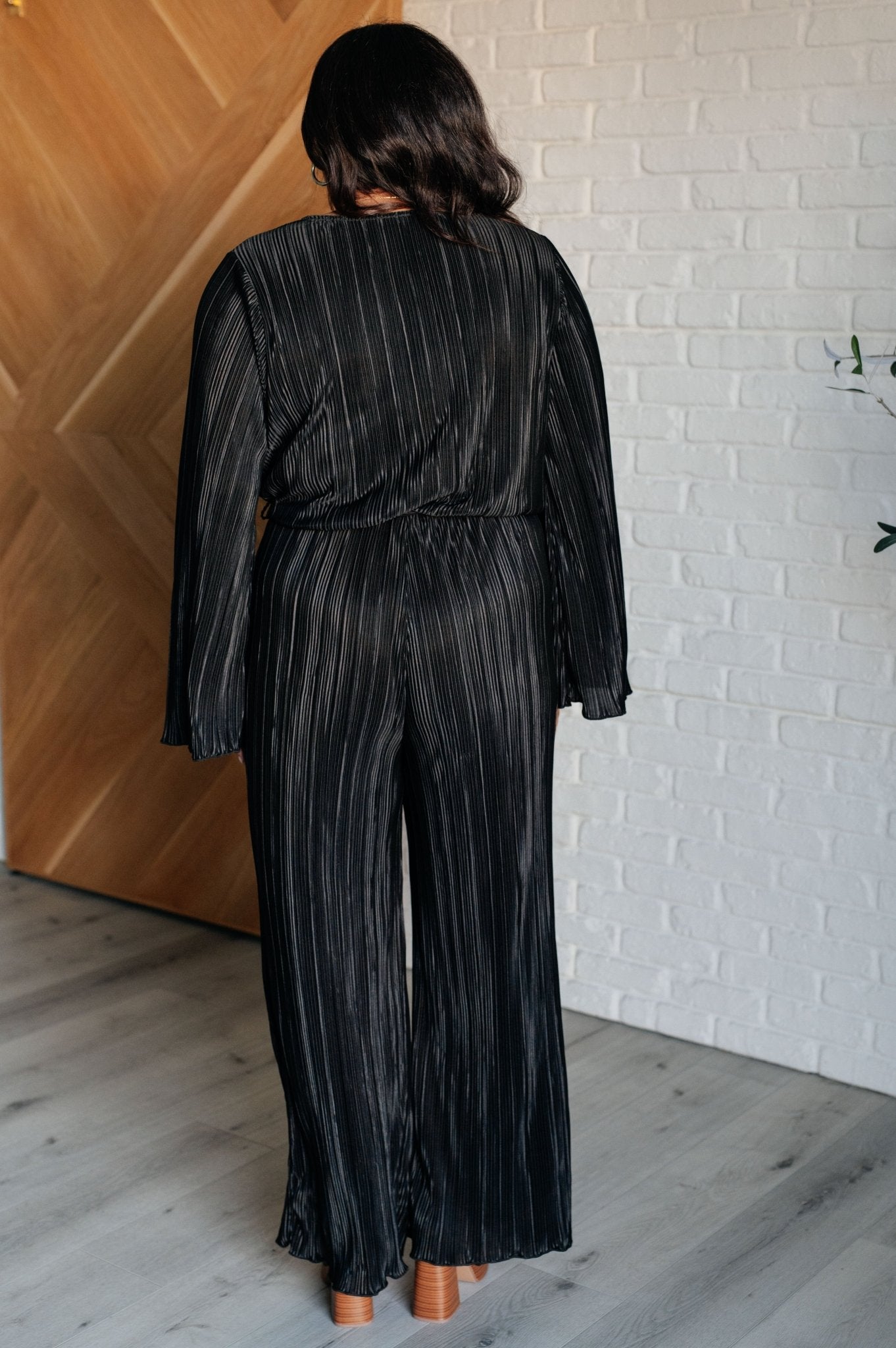Night Out Plisse Jumpsuit - Driftwood Boutique