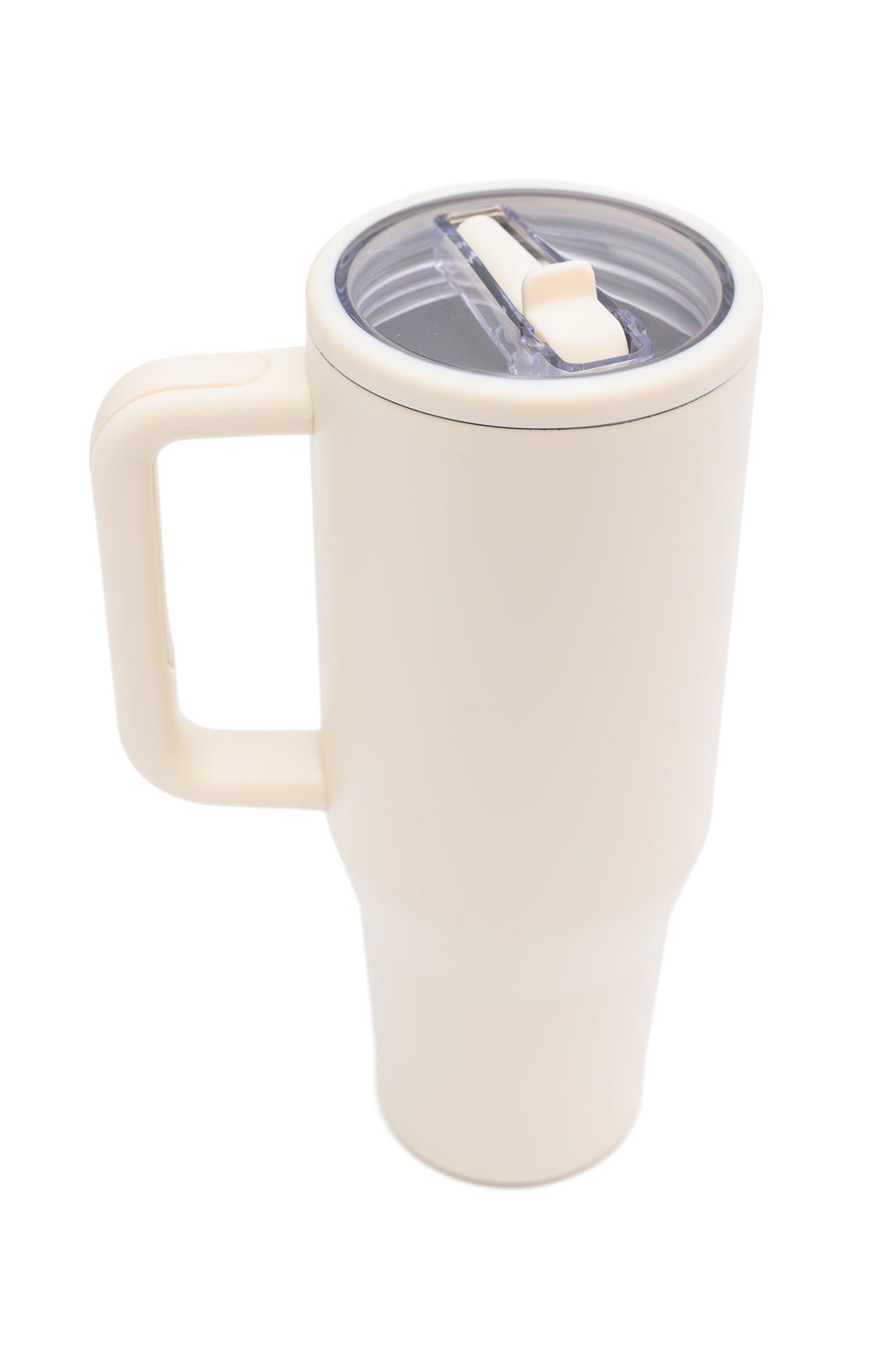 No Spill 40oz Tumbler in Off White - Driftwood Boutique