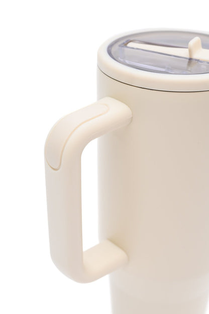 No Spill 40oz Tumbler in Off White - Driftwood Boutique