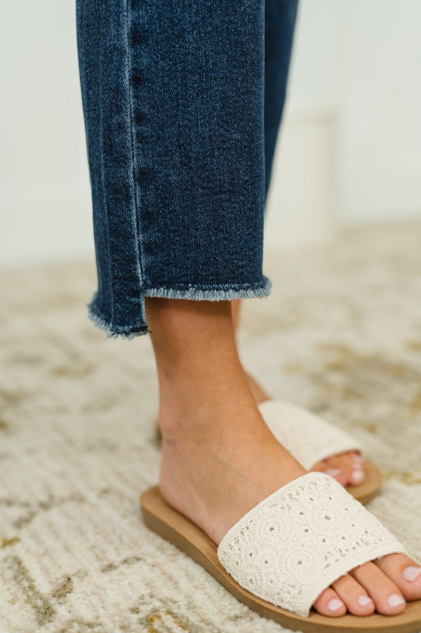 Nova High Waist Dark Wash Kick Flare - Driftwood Boutique