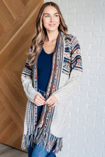 Oh So Lucky Fringe Cardigan - Driftwood Boutique
