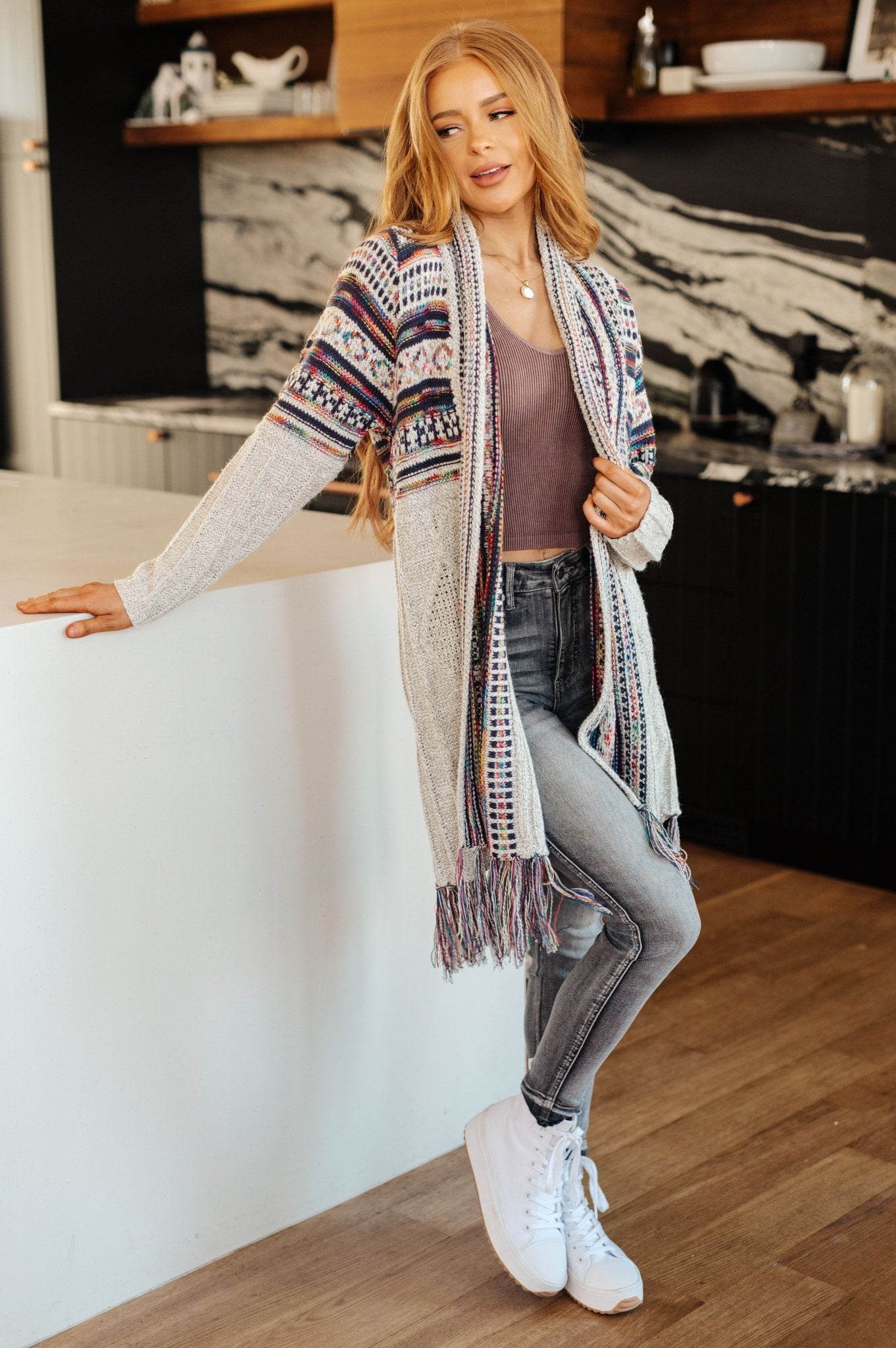 Oh So Lucky Fringe Cardigan - Driftwood Boutique