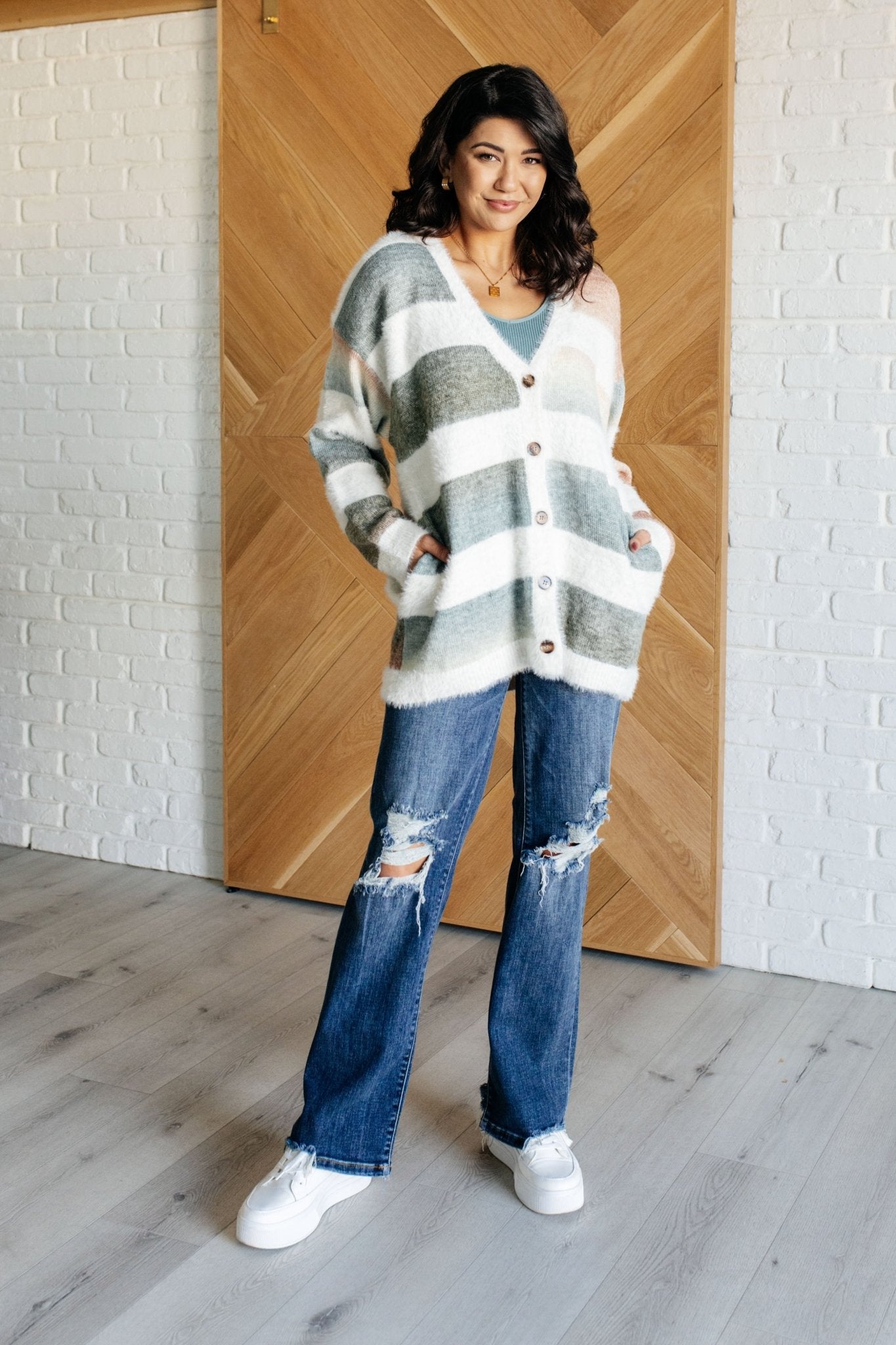 Ombre Feelings Striped Cardigan - Driftwood Boutique