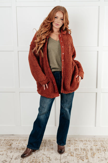 On a Roll Ribbed Knit V Neck Long Sleeve Top - Driftwood Boutique