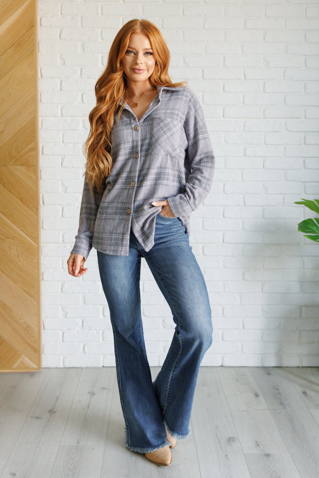 Out of the Way Plaid Button Up - Driftwood Boutique