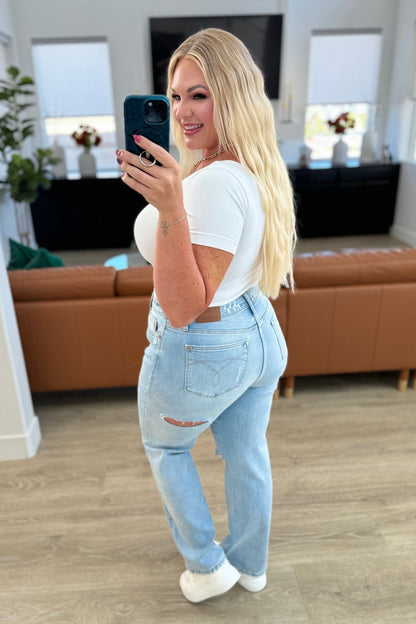 Parker High Rise 90's Straight Jeans - Driftwood Boutique