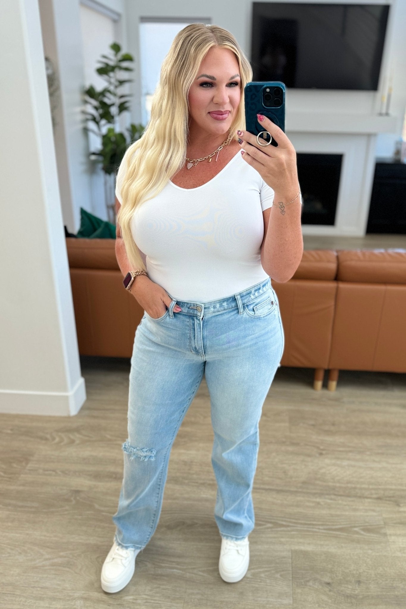 Parker High Rise 90's Straight Jeans - Driftwood Boutique