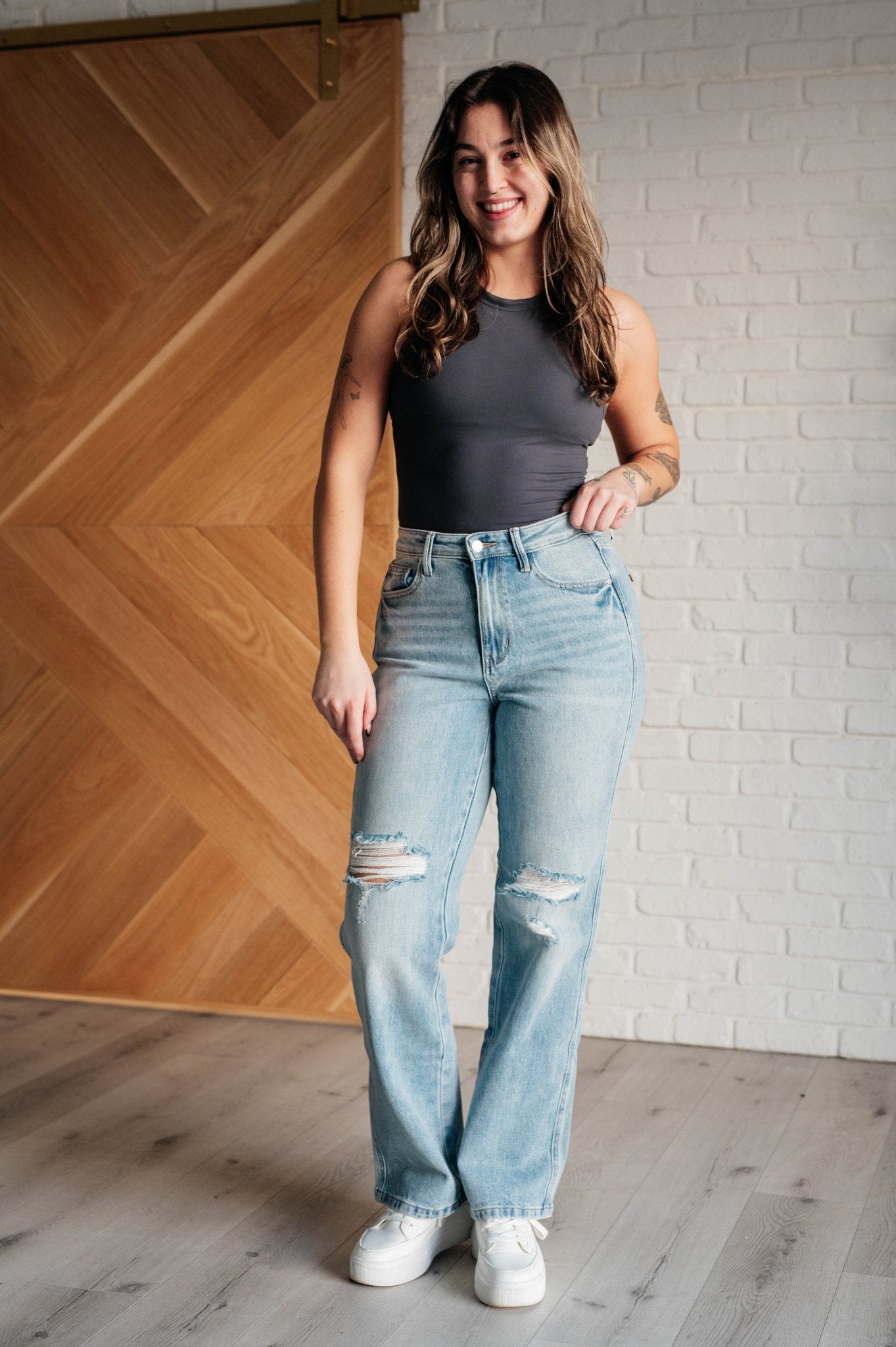 Patricia High Rise Rigid Magic 90's Straight Jeans - Driftwood Boutique