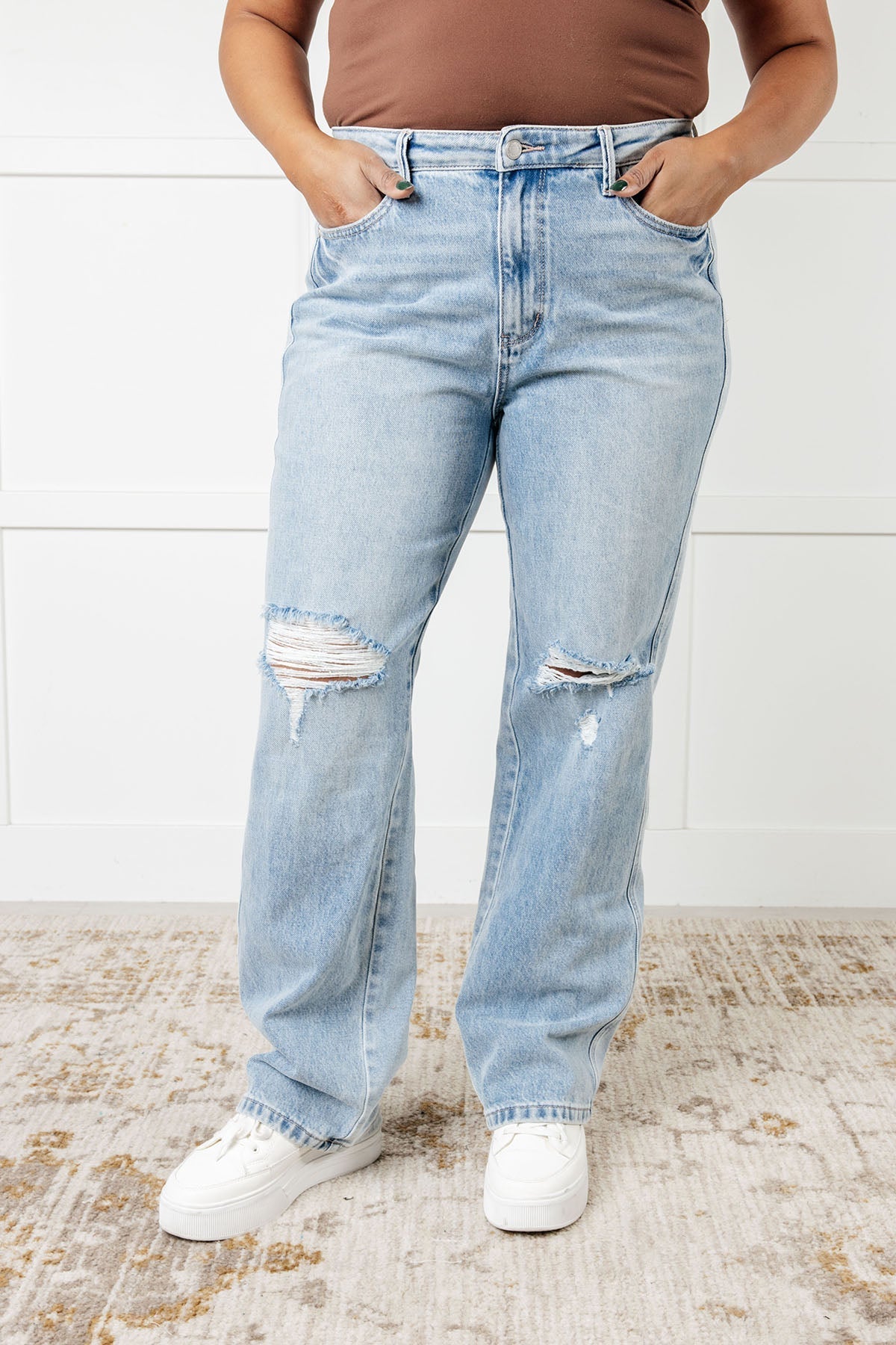 Patricia High Rise Rigid Magic 90's Straight Jeans - Driftwood Boutique