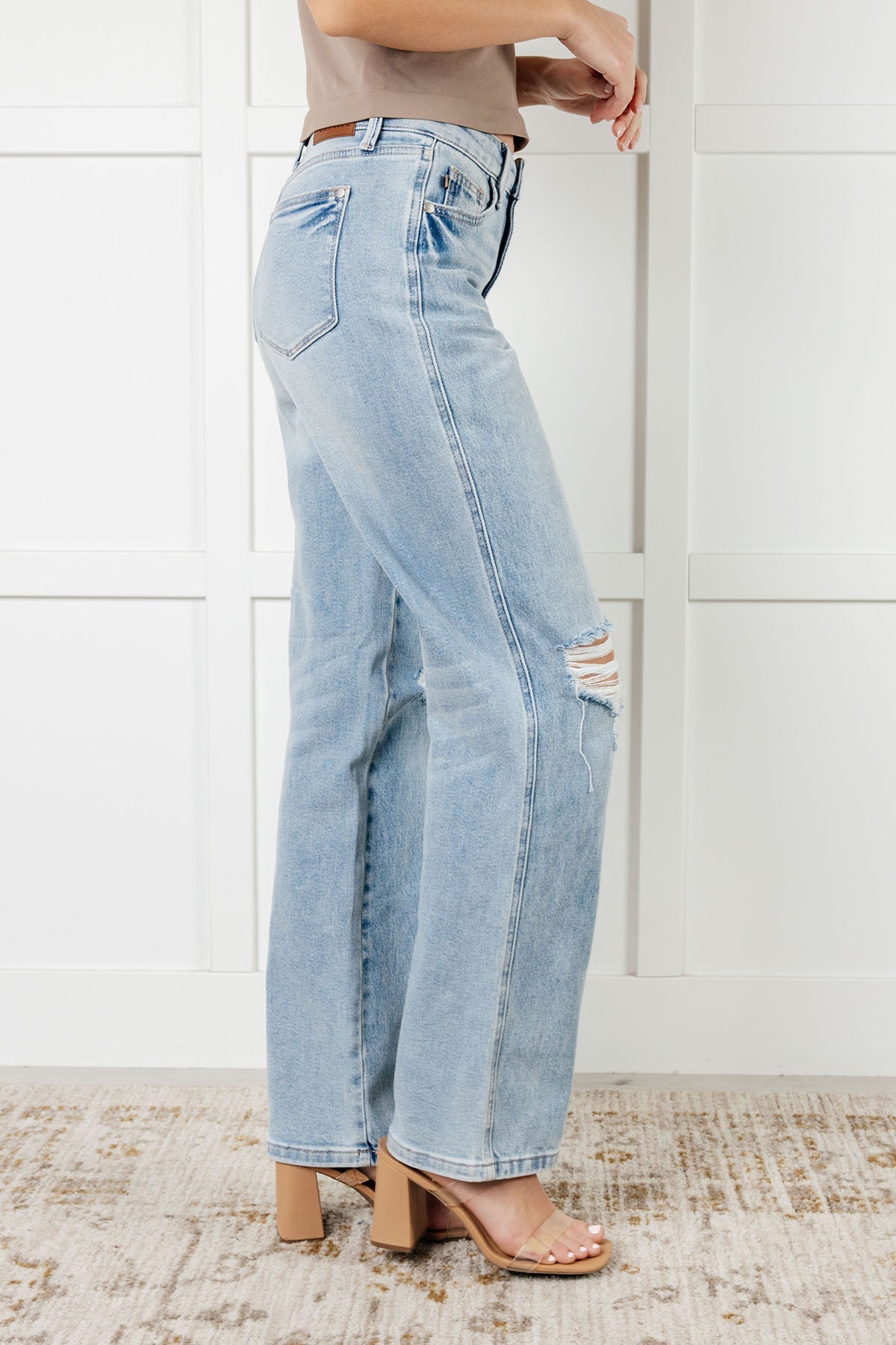 Patricia High Rise Rigid Magic 90's Straight Jeans - Driftwood Boutique