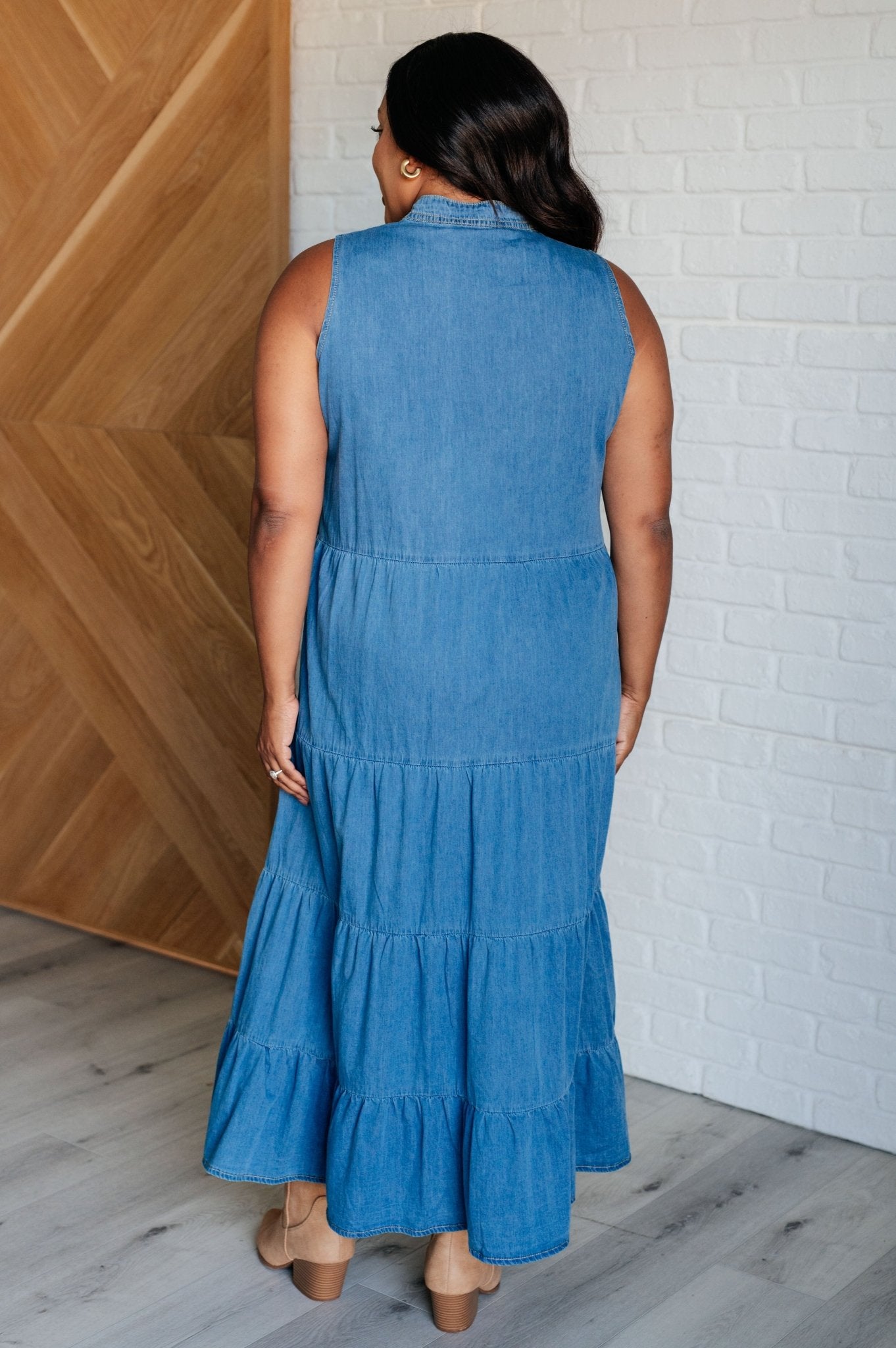 Perfect Choice Denim Maxi Dress - Driftwood Boutique