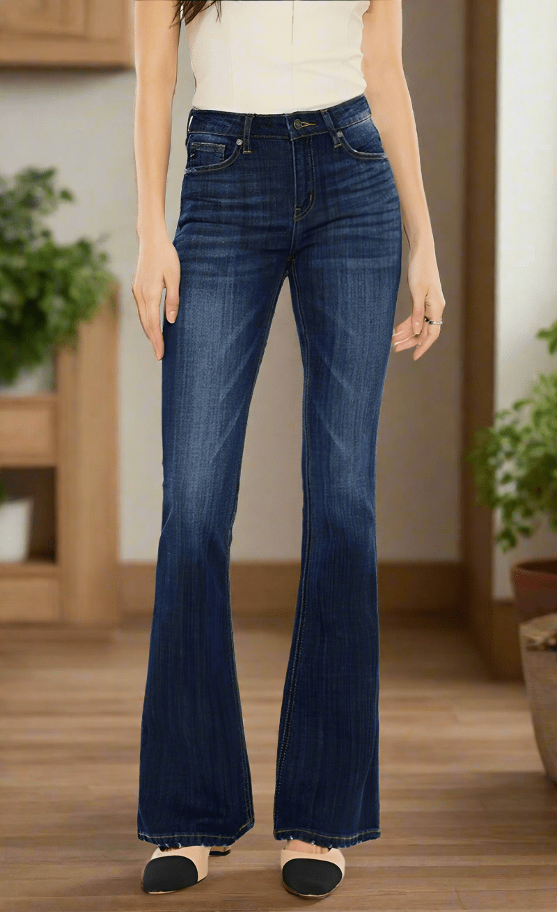 Phoenix Mid Rise Classic Slim Flare Jeans - Driftwood Boutique