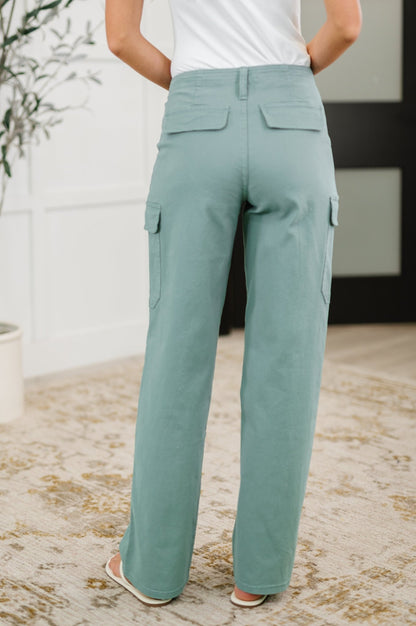 Pocket the Attitude Cargo Bottoms - Driftwood Boutique