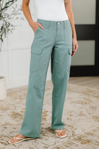 Pocket the Attitude Cargo Bottoms - Driftwood Boutique