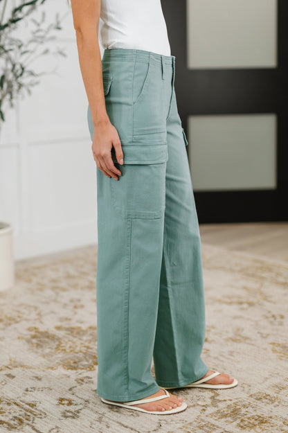 Pocket the Attitude Cargo Bottoms - Driftwood Boutique