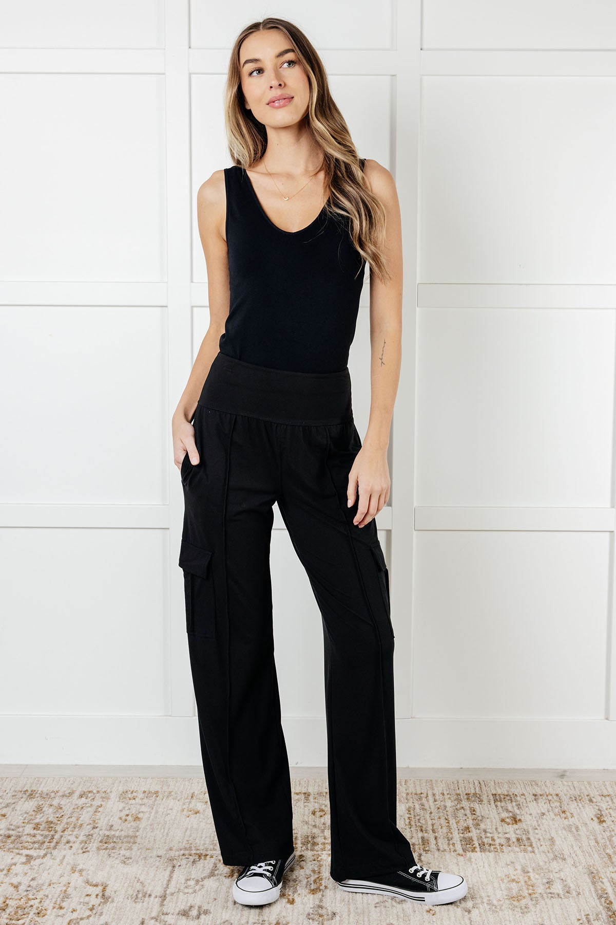 Race to Relax Cargo Pants in Black - Driftwood Boutique
