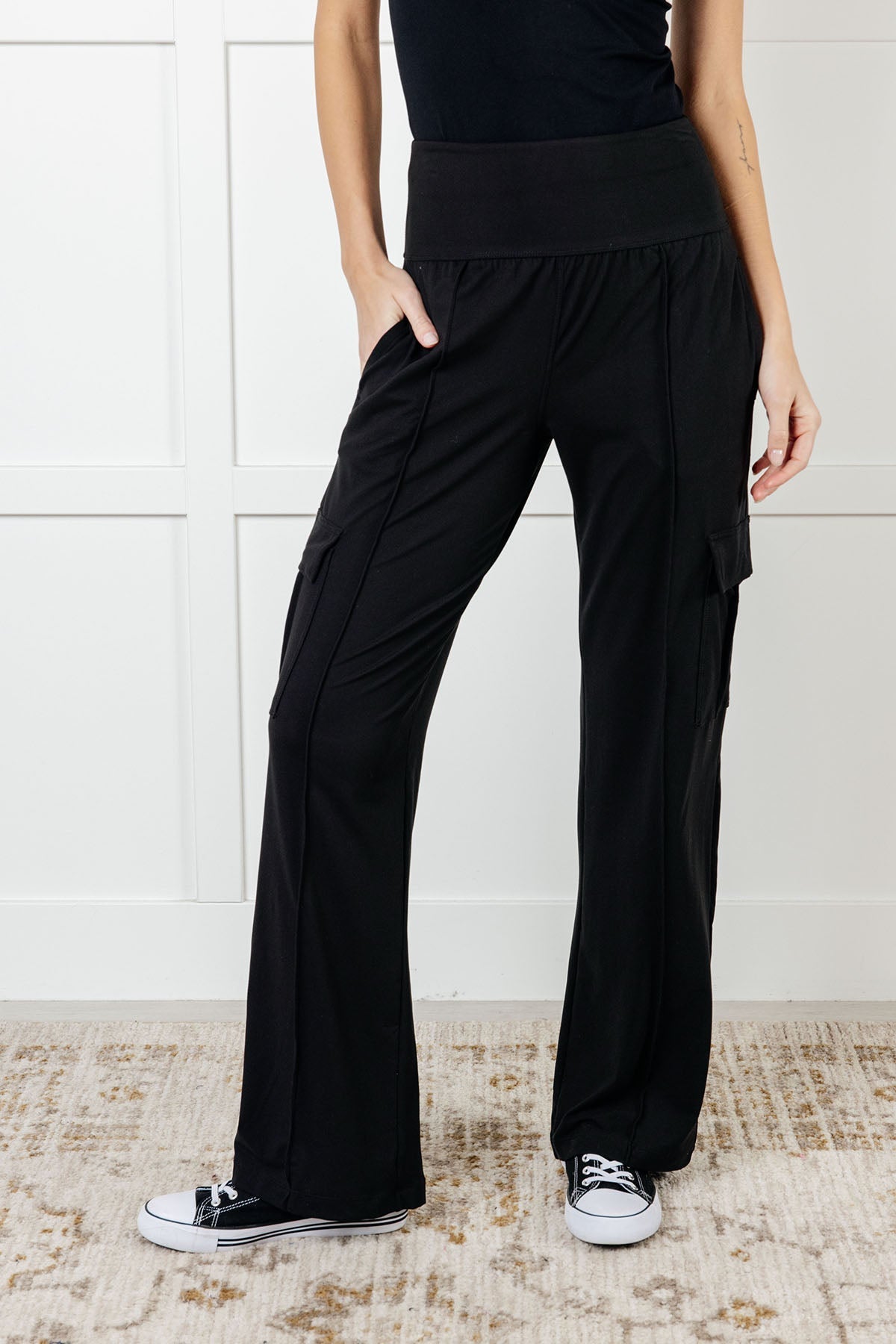 Race to Relax Cargo Pants in Black - Driftwood Boutique