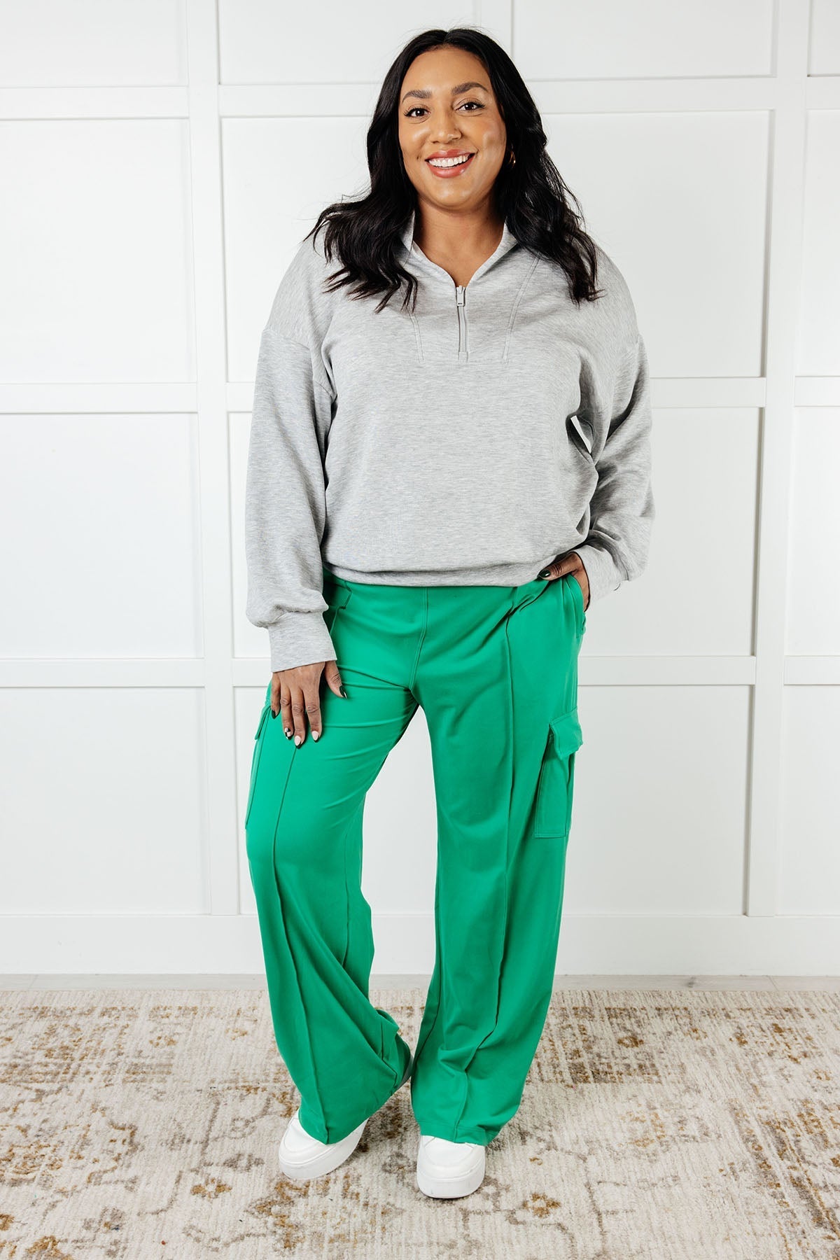 Race to Relax Cargo Pants in Emerald Green - Driftwood Boutique