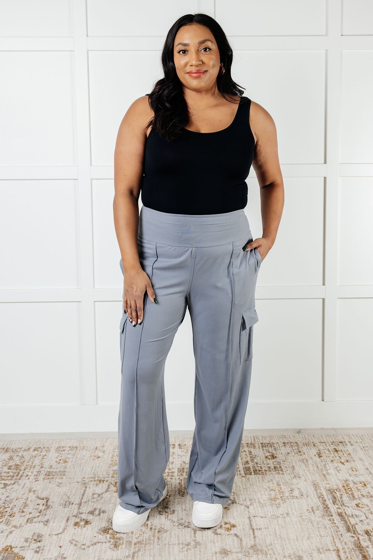 Race to Relax Cargo Pants in Rhino Grey - Driftwood Boutique