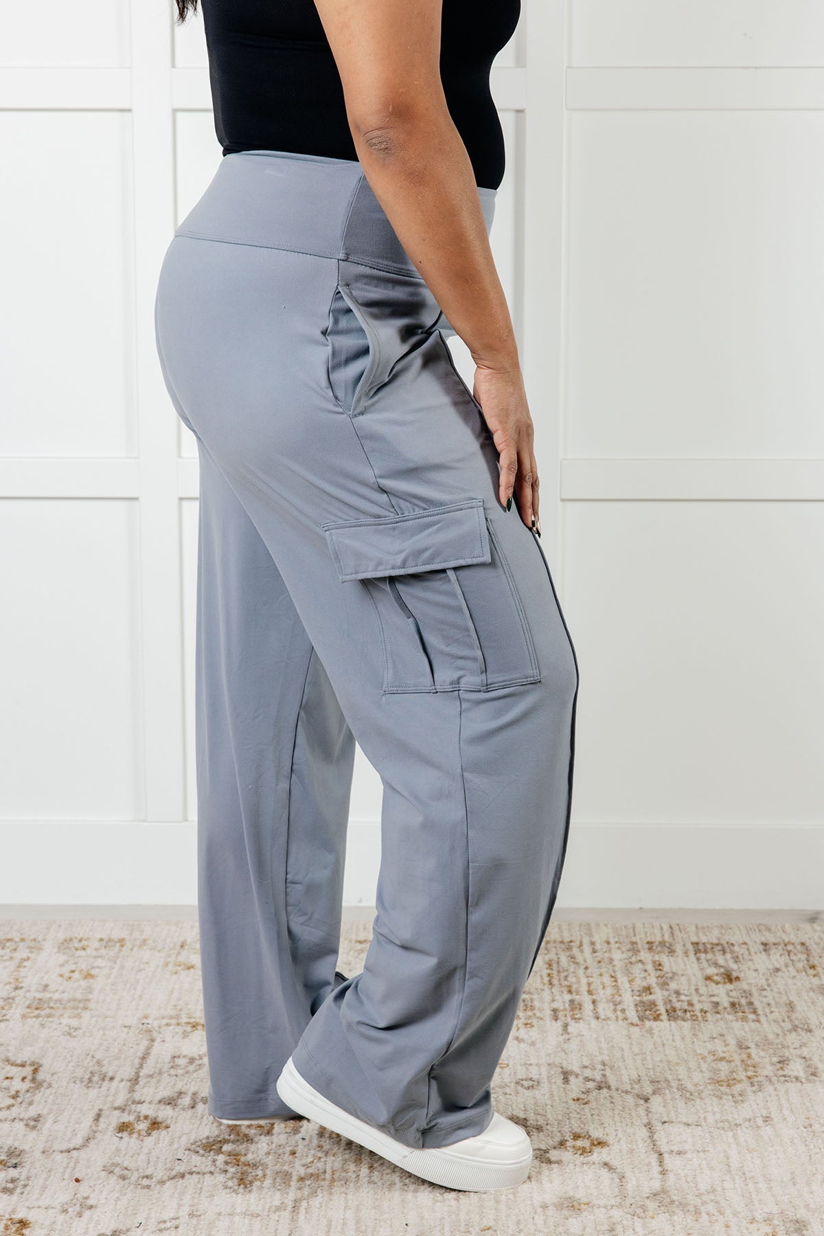 Race to Relax Cargo Pants in Rhino Grey - Driftwood Boutique