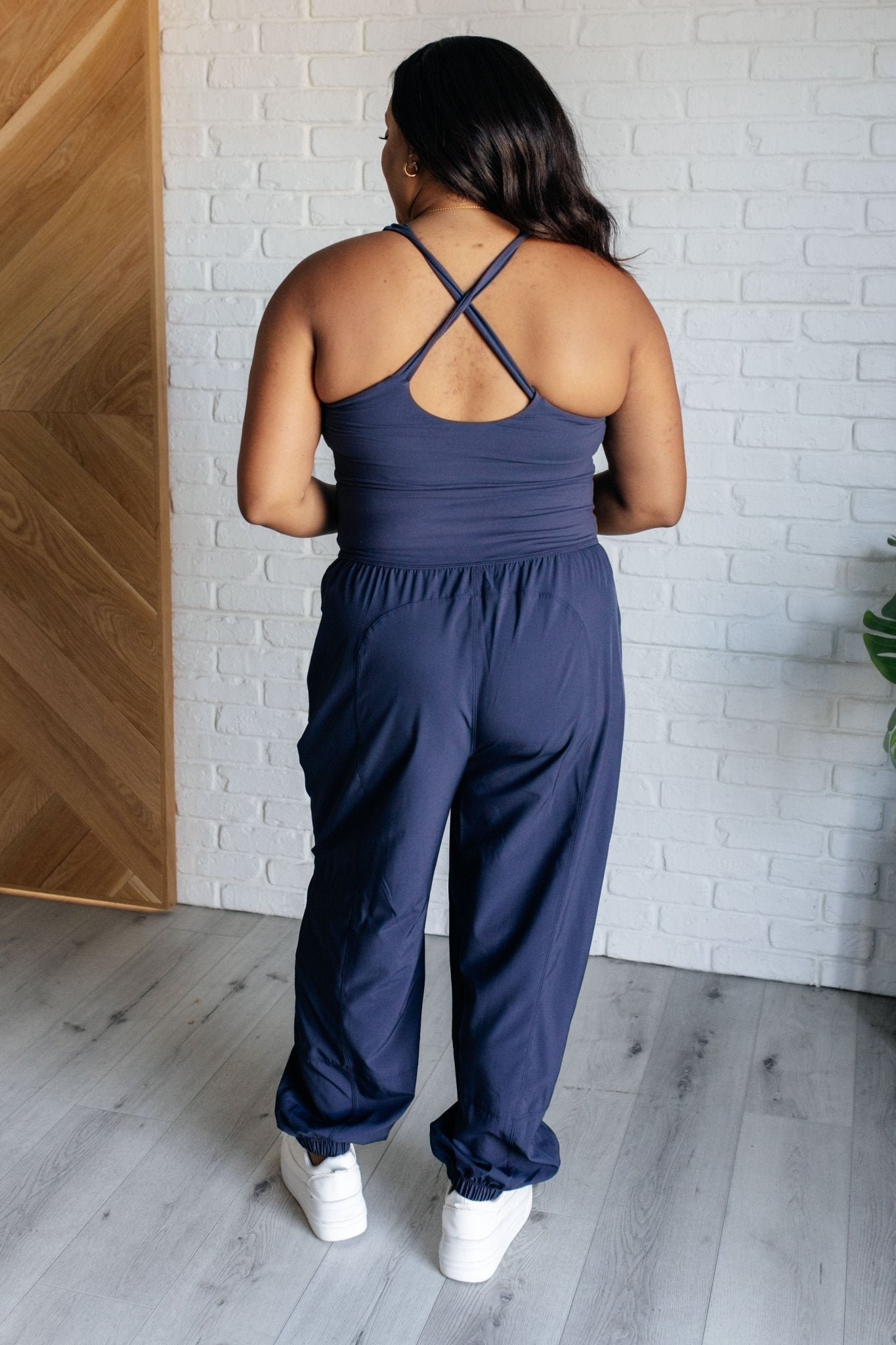 Raising Heart Rate Cut Out Jumpsuit in Navy - Driftwood Boutique