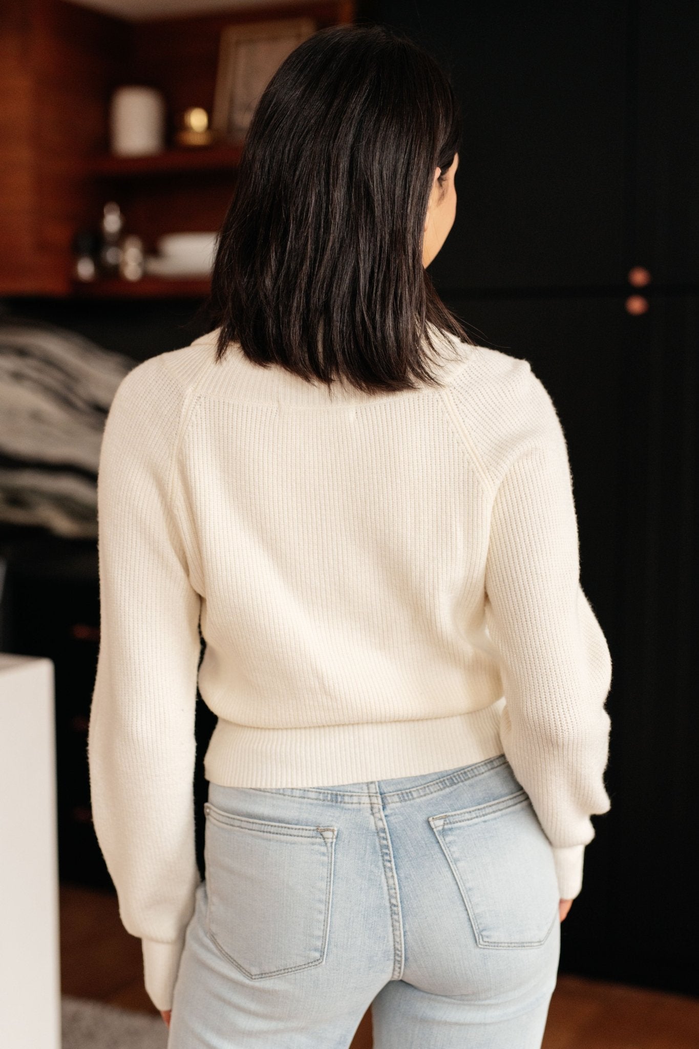 Requisite Request Surplice Crop Sweater - Driftwood Boutique
