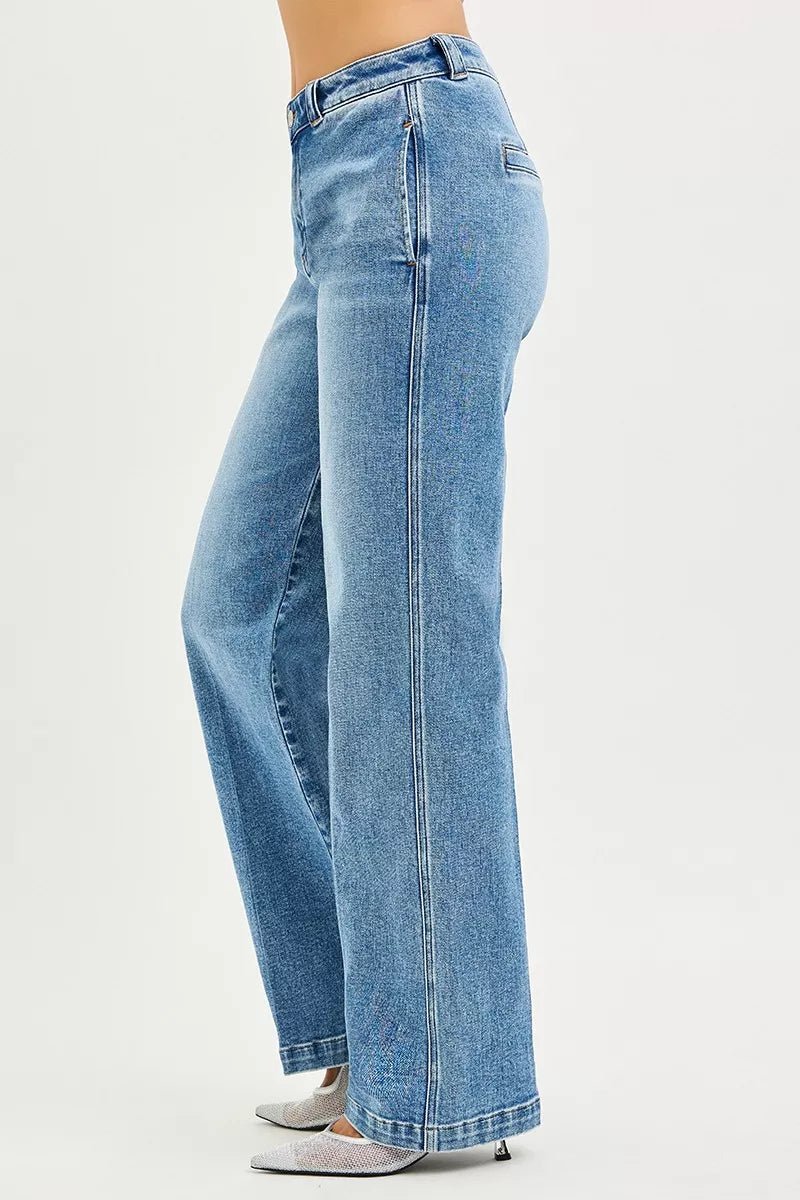 RISEN Slouchy Straight Jeans - Driftwood Boutique