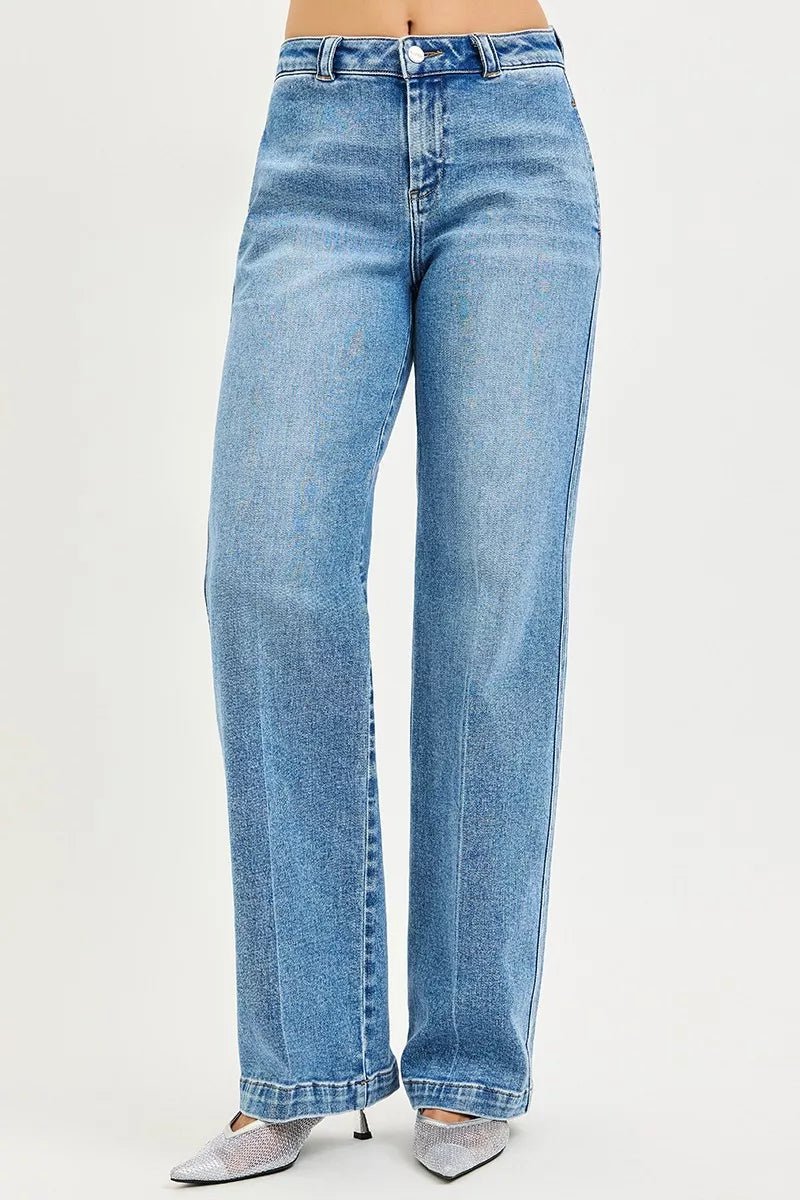 RISEN Slouchy Straight Jeans - Driftwood Boutique
