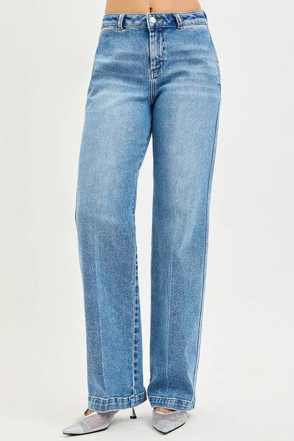 RISEN Slouchy Straight Jeans - Driftwood Boutique