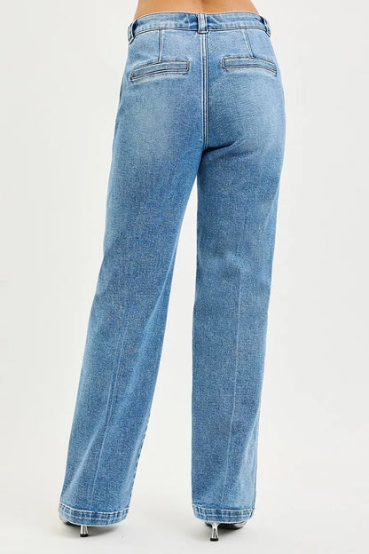 RISEN Slouchy Straight Jeans - Driftwood Boutique