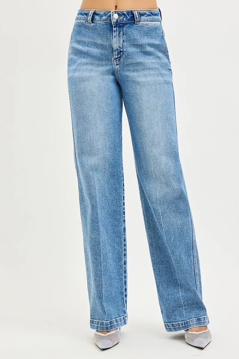 RISEN Slouchy Straight Jeans - Driftwood Boutique