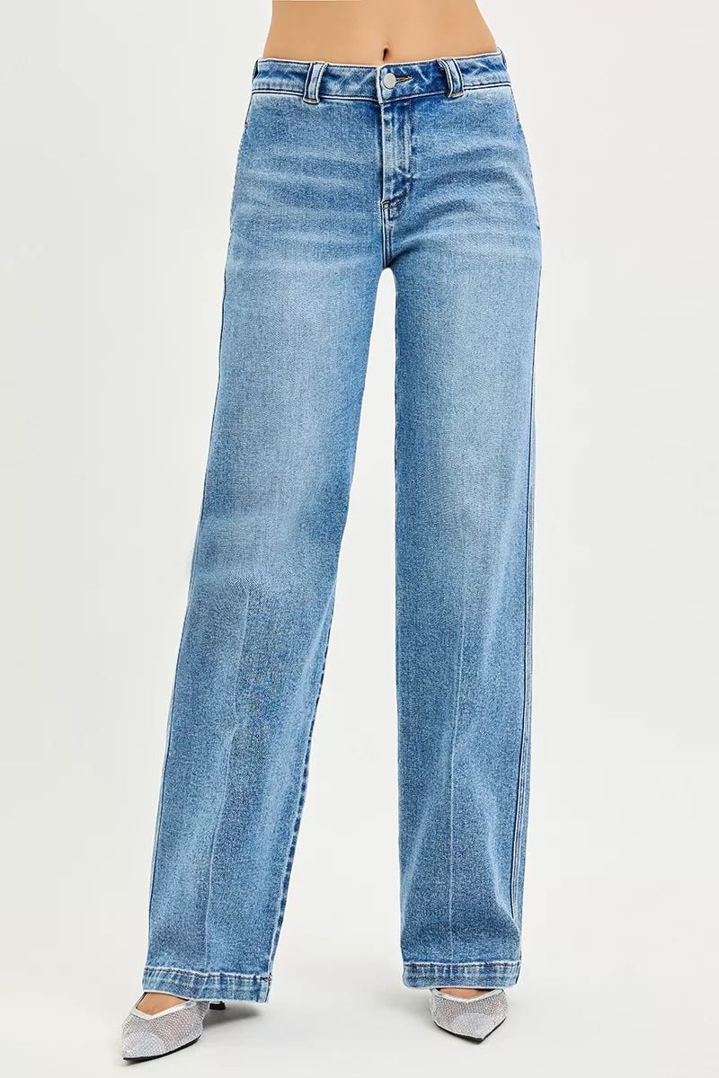 RISEN Slouchy Straight Jeans - Driftwood Boutique