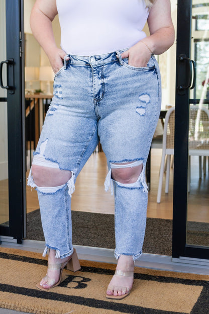 Rizzo High Rise Crop Straight Jeans - Driftwood Boutique