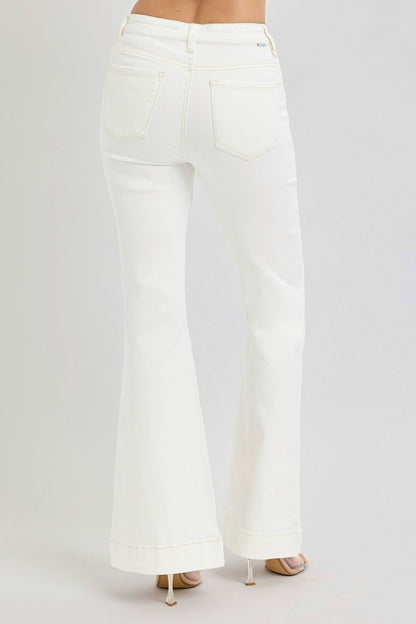 Robby High Rise Front Patch Pocket Flare Jeans - Driftwood Boutique