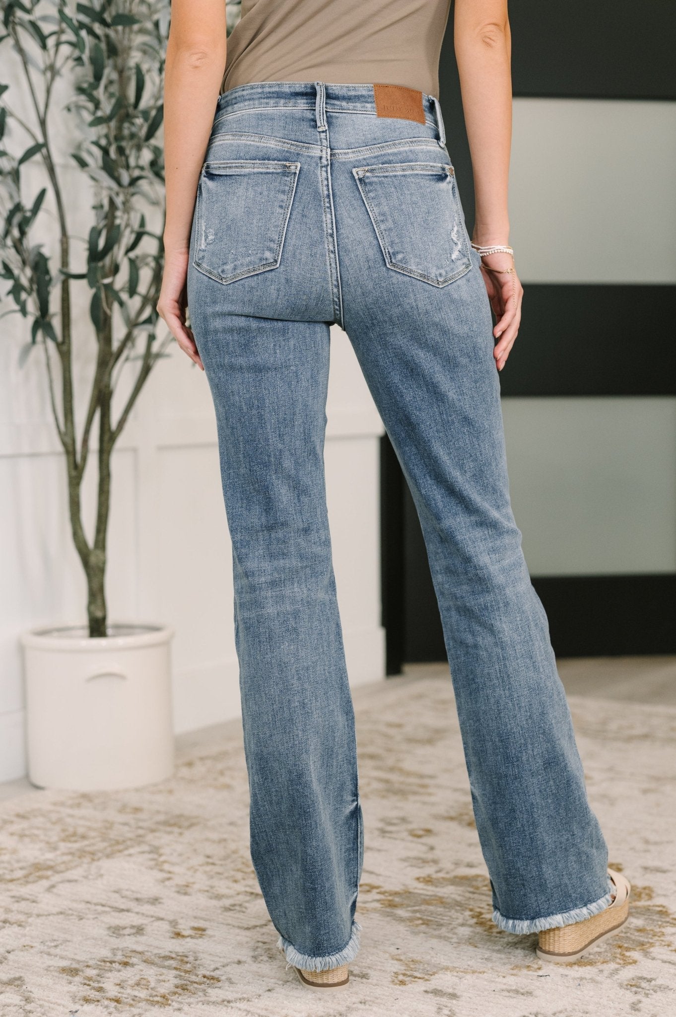 Robin High Waist Bootcut with Fray Hem - Driftwood Boutique
