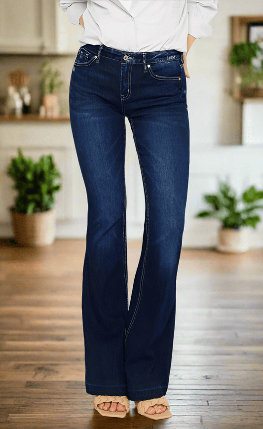 Robin Mid Rise Slim Flare Jeans - Driftwood Boutique