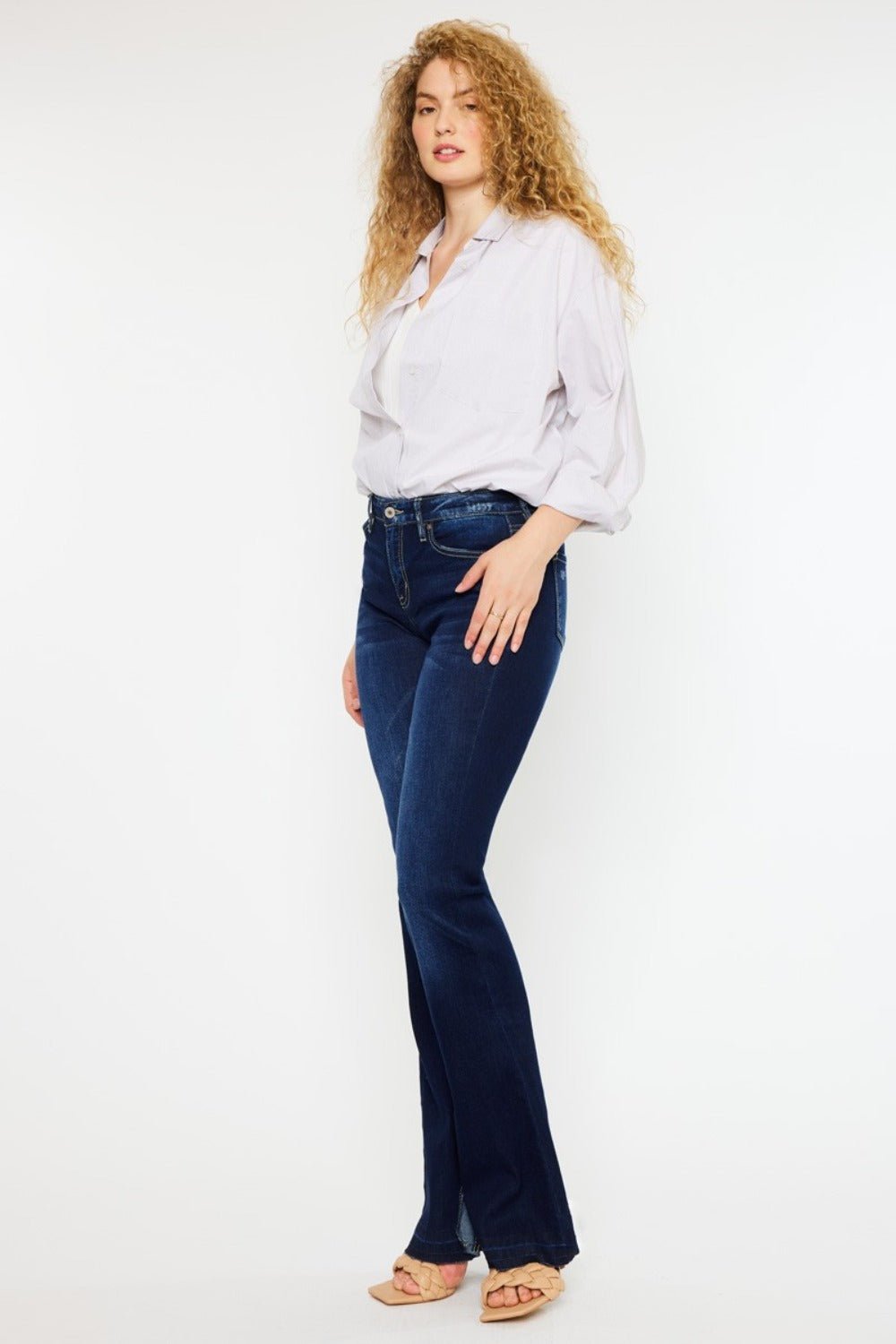 Robin Mid Rise Slim Flare Jeans - Driftwood Boutique