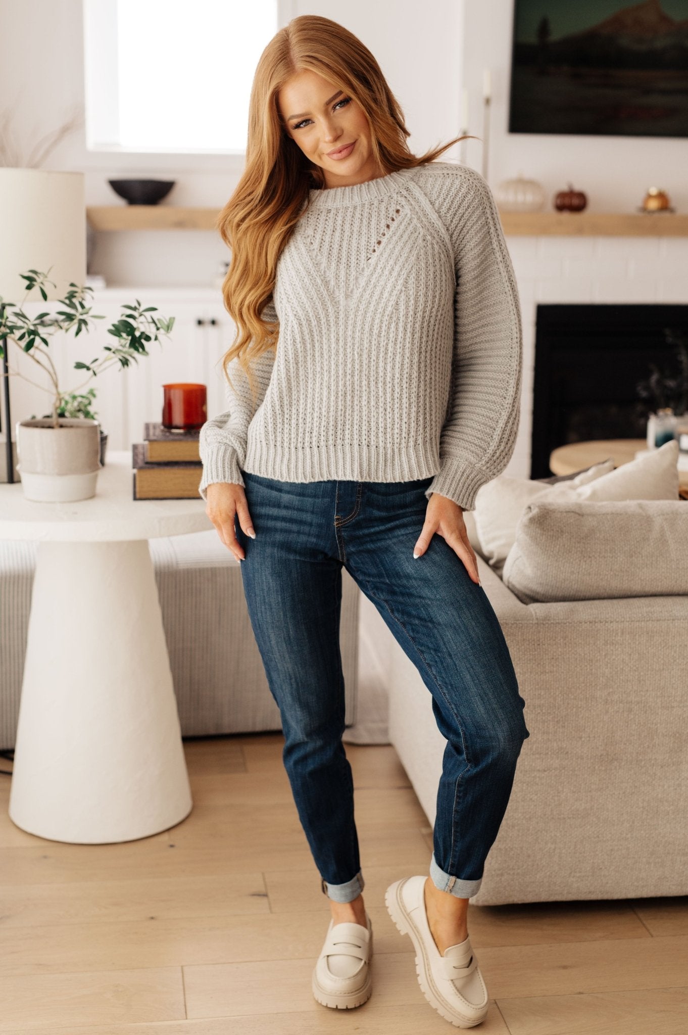 Roll on By Balloon Sleeve Sweater - Driftwood Boutique
