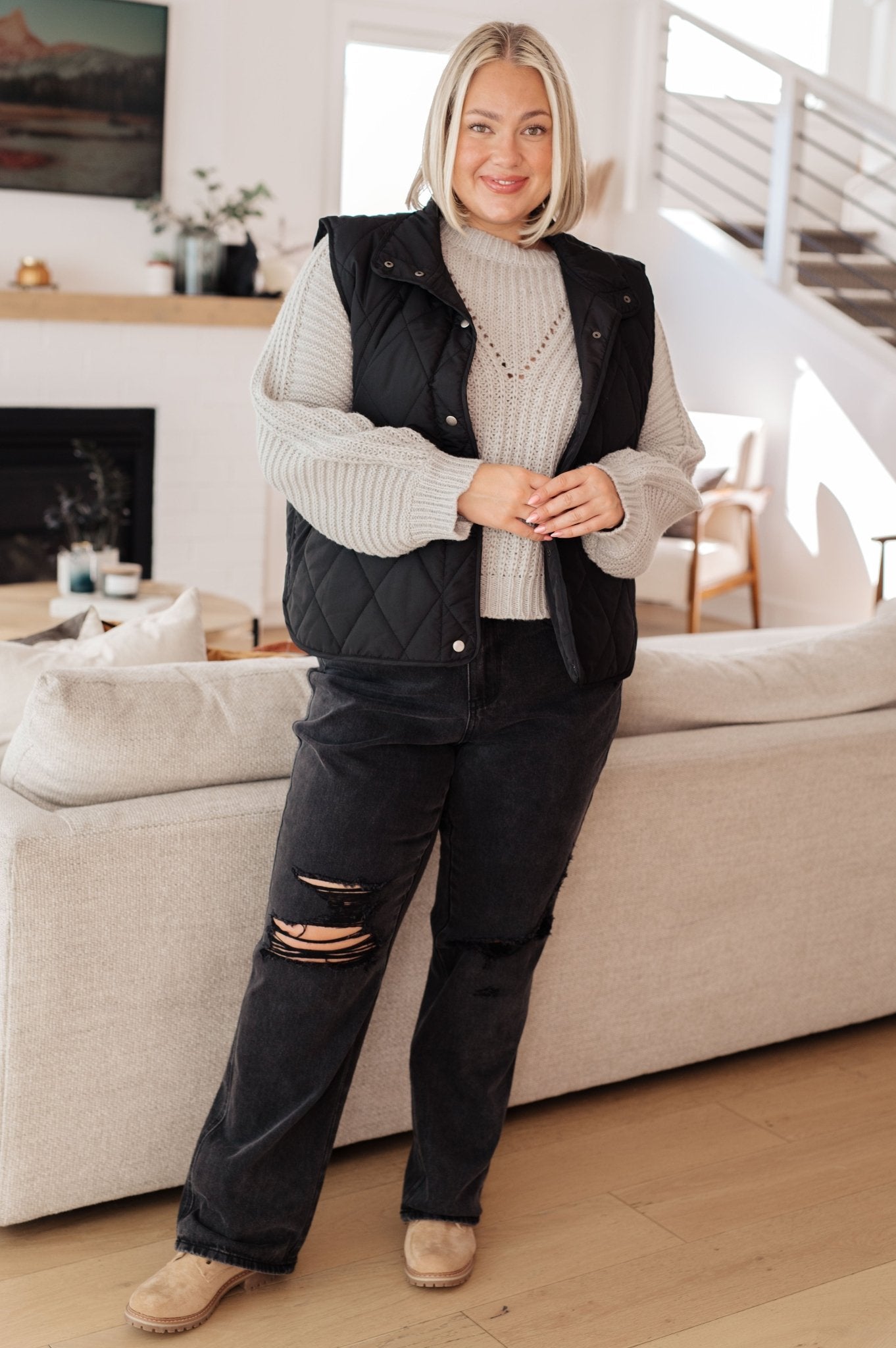 Roll on By Balloon Sleeve Sweater - Driftwood Boutique