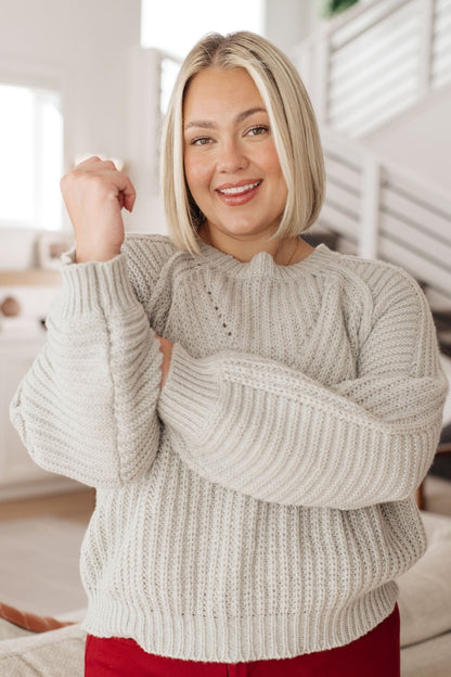 Roll on By Balloon Sleeve Sweater - Driftwood Boutique