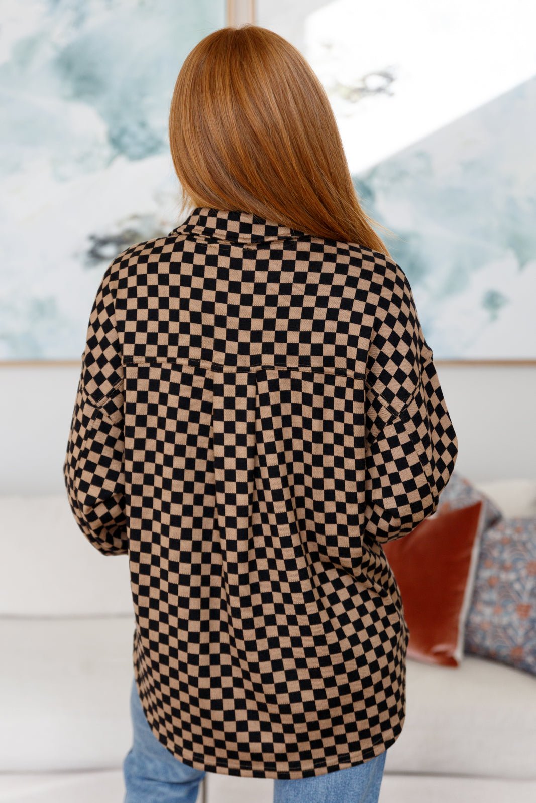 Safe Secrets Checkered Shacket - Driftwood Boutique