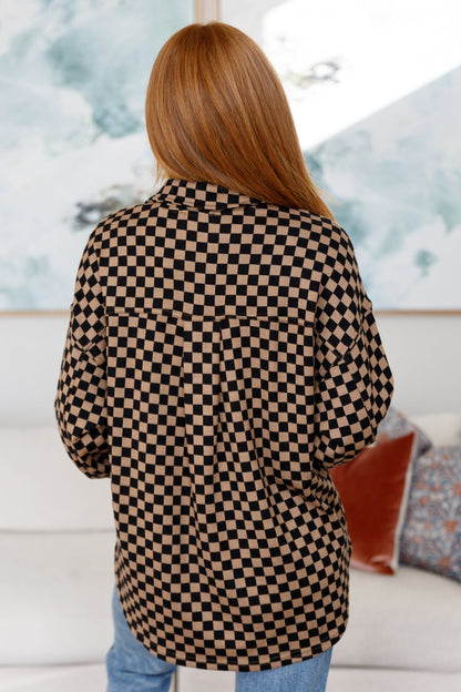 Safe Secrets Checkered Shacket - Driftwood Boutique