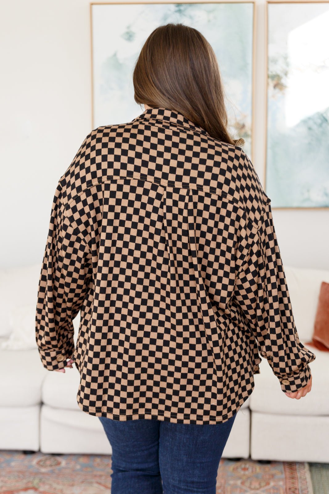 Safe Secrets Checkered Shacket - Driftwood Boutique