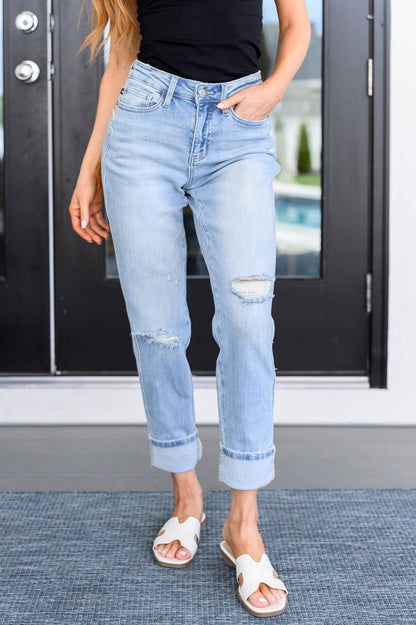Sam Mid Rise Star Pocket Boyfriend Jeans - Driftwood Boutique