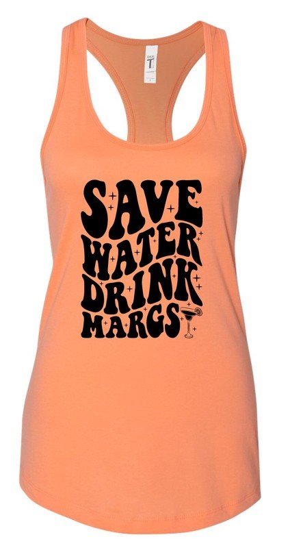 Save Water Drink Margs Summer Graphic Tank - Driftwood Boutique