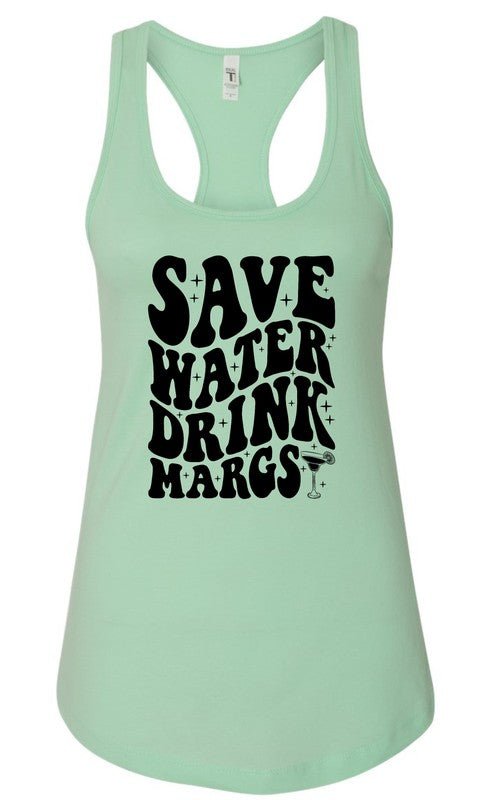 Save Water Drink Margs Summer Graphic Tank - Driftwood Boutique